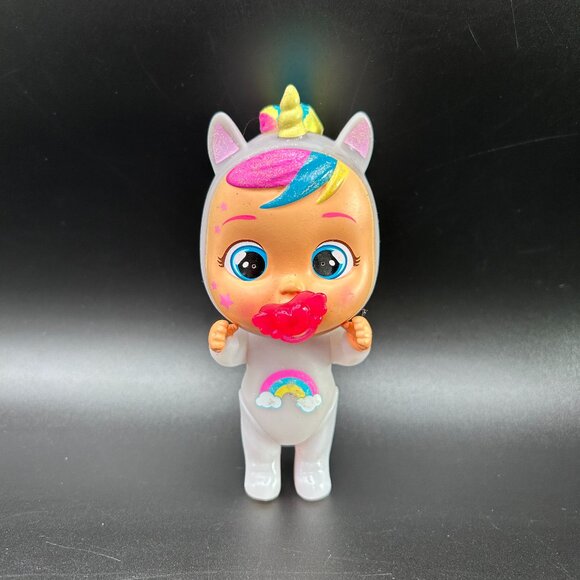 Rainbow Cry Babies Fantasy Dreamy 5" Toy Figure Unicorn Pajamas DOLL ONLY - Picture 1 of 7